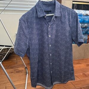 Robert Barakett Navy Patterned Shirt